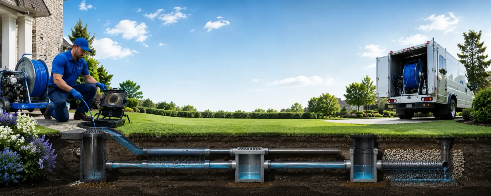 Outdoor drain cleaning information for Irving, TX